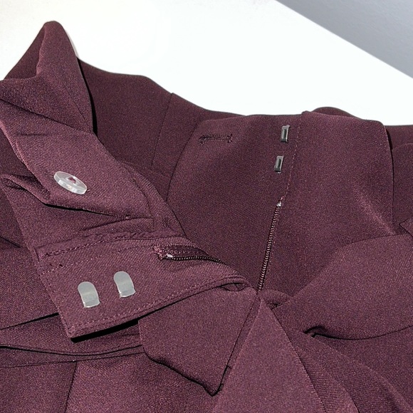 COS Purple High-Waisted Wide Leg Paperbag Trousers size 6 - Picture 6 of 14